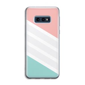 CaseCompany Strepen pastel: Samsung Galaxy S10e Transparant Hoesje