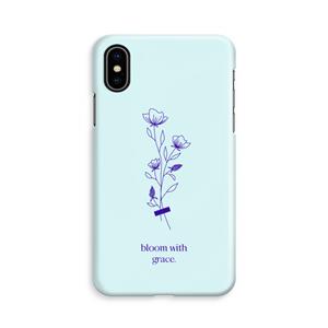 CaseCompany Bloom with grace: iPhone Xs Volledig Geprint Hoesje