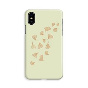 CaseCompany Falling Leaves: iPhone Xs Volledig Geprint Hoesje