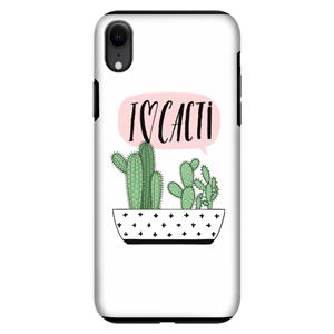 CaseCompany I love cacti: iPhone XR Tough Case