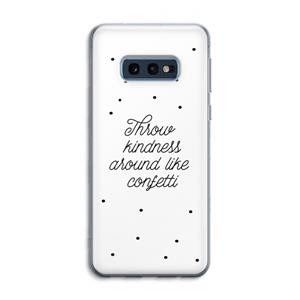 CaseCompany Confetti: Samsung Galaxy S10e Transparant Hoesje