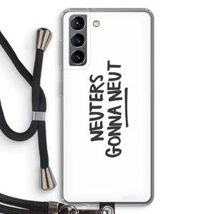 CaseCompany Neuters: Samsung Galaxy S21 Transparant Hoesje met koord
