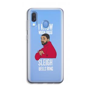 CaseCompany Sleigh Bells Ring: Samsung Galaxy A40 Transparant Hoesje
