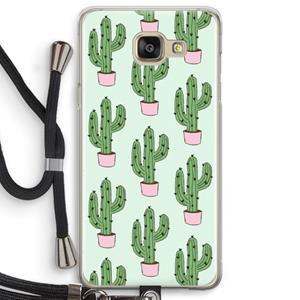 CaseCompany Cactus Lover: Samsung Galaxy A5 (2016) Transparant Hoesje met koord
