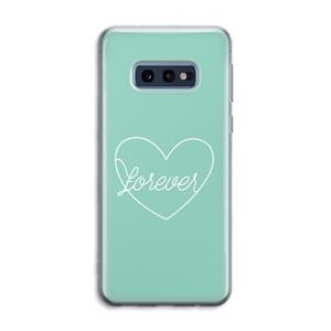 CaseCompany Forever heart pastel: Samsung Galaxy S10e Transparant Hoesje