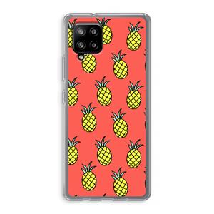 CaseCompany Ananas: Samsung Galaxy A42 5G Transparant Hoesje