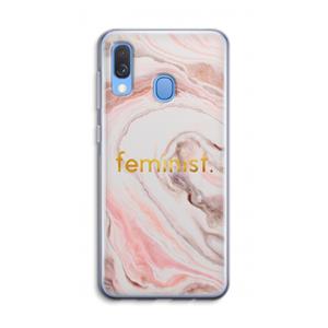 CaseCompany Feminist: Samsung Galaxy A40 Transparant Hoesje