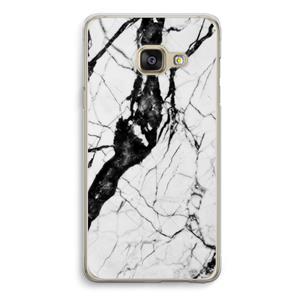 CaseCompany Witte marmer 2: Samsung A3 (2017) Transparant Hoesje