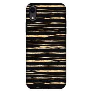 CaseCompany Gouden strepen: iPhone XR Tough Case