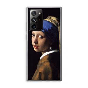 CaseCompany The Pearl Earring: Samsung Galaxy Note 20 Ultra / Note 20 Ultra 5G Transparant Hoesje