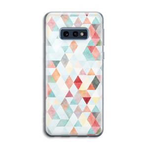 CaseCompany Gekleurde driehoekjes pastel: Samsung Galaxy S10e Transparant Hoesje