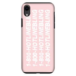 CaseCompany Hotline bling pink: iPhone XR Tough Case