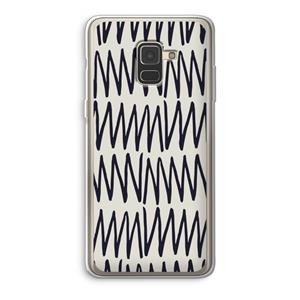 CaseCompany Marrakech Zigzag: Samsung Galaxy A8 (2018) Transparant Hoesje