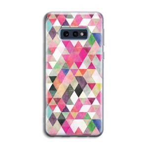 CaseCompany Gekleurde driehoekjes: Samsung Galaxy S10e Transparant Hoesje