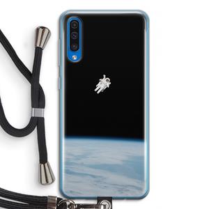 CaseCompany Alone in Space: Samsung Galaxy A50 Transparant Hoesje met koord