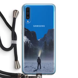 CaseCompany Wanderlust: Samsung Galaxy A50 Transparant Hoesje met koord