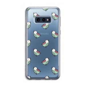 CaseCompany Vogeltjes: Samsung Galaxy S10e Transparant Hoesje