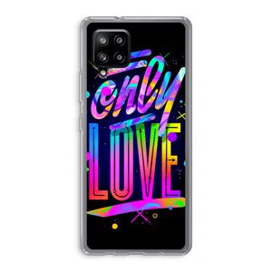 CaseCompany Only Love: Samsung Galaxy A42 5G Transparant Hoesje