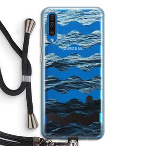 CaseCompany Oceaan: Samsung Galaxy A50 Transparant Hoesje met koord