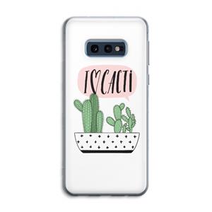 CaseCompany I love cacti: Samsung Galaxy S10e Transparant Hoesje