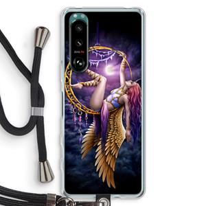 CaseCompany Aerial Angel: Sony Xperia 5 III Transparant Hoesje met koord