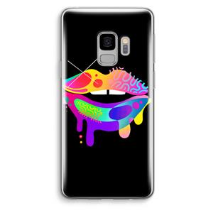 CaseCompany Lip Palette: Samsung Galaxy S9 Transparant Hoesje