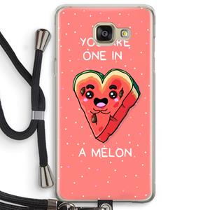 CaseCompany One In A Melon: Samsung Galaxy A5 (2016) Transparant Hoesje met koord