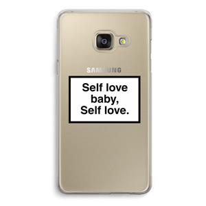 CaseCompany Self love: Samsung A3 (2017) Transparant Hoesje