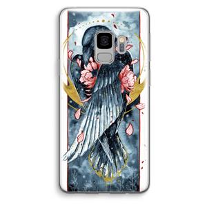 CaseCompany Golden Raven: Samsung Galaxy S9 Transparant Hoesje