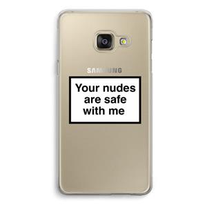 CaseCompany Safe with me: Samsung A3 (2017) Transparant Hoesje