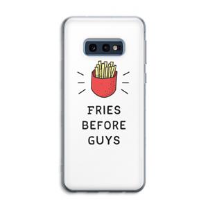 CaseCompany Fries before guys: Samsung Galaxy S10e Transparant Hoesje