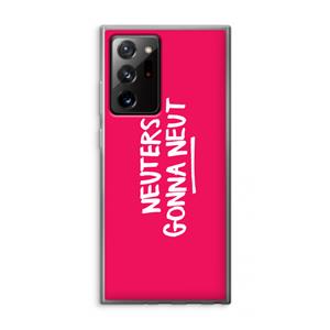 CaseCompany Neuters (roze): Samsung Galaxy Note 20 Ultra / Note 20 Ultra 5G Transparant Hoesje