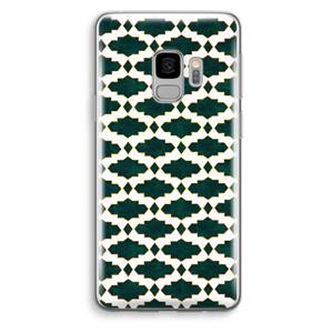 CaseCompany Moroccan tiles: Samsung Galaxy S9 Transparant Hoesje