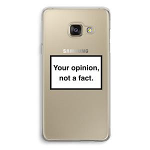 CaseCompany Your opinion: Samsung A3 (2017) Transparant Hoesje