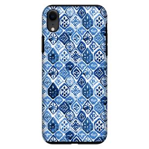 CaseCompany Blauw motief: iPhone XR Tough Case