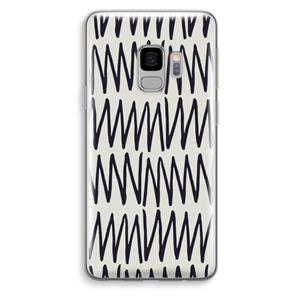 CaseCompany Marrakech Zigzag: Samsung Galaxy S9 Transparant Hoesje