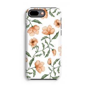 CaseCompany Peachy flowers: iPhone 7 Plus Tough Case