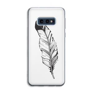 CaseCompany Pluim: Samsung Galaxy S10e Transparant Hoesje