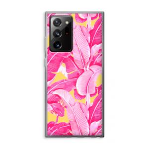 CaseCompany Pink Banana: Samsung Galaxy Note 20 Ultra / Note 20 Ultra 5G Transparant Hoesje