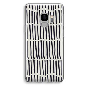 CaseCompany Moroccan stripes: Samsung Galaxy S9 Transparant Hoesje