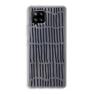 CaseCompany Moroccan stripes: Samsung Galaxy A42 5G Transparant Hoesje