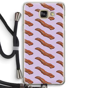 CaseCompany Bacon to my eggs #2: Samsung Galaxy A5 (2016) Transparant Hoesje met koord