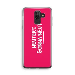 CaseCompany Neuters (roze): Samsung Galaxy J8 (2018) Transparant Hoesje