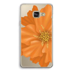 CaseCompany Orange Ellila flower: Samsung A3 (2017) Transparant Hoesje