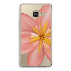 CaseCompany Pink Ellila Flower: Samsung A3 (2017) Transparant Hoesje
