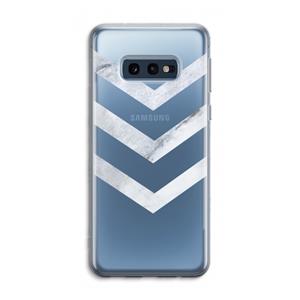 CaseCompany Marmeren pijlen: Samsung Galaxy S10e Transparant Hoesje