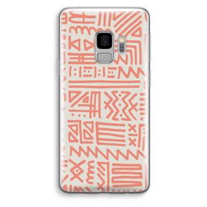 CaseCompany Marrakech Pink: Samsung Galaxy S9 Transparant Hoesje