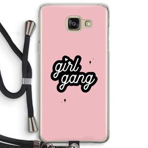 CaseCompany Girl Gang: Samsung Galaxy A5 (2016) Transparant Hoesje met koord