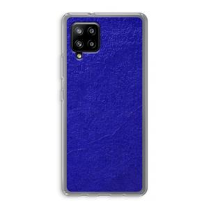 CaseCompany Majorelle Blue: Samsung Galaxy A42 5G Transparant Hoesje