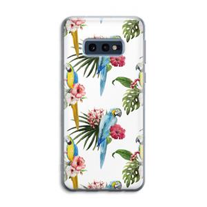 CaseCompany Kleurrijke papegaaien: Samsung Galaxy S10e Transparant Hoesje